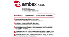 Desktop Screenshot of embex.cz